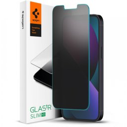 Стъклен протектор Spigen GLAS.tR Slim за iPhone 13 mini, Privacy