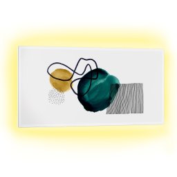 Klarstein Mojave 1000 смарт отоплителен уред 2 в 1 Инфрачервн конвектор 120х60 см 1000 W RGB осветление (HTR10-MojaveS1000Abs)