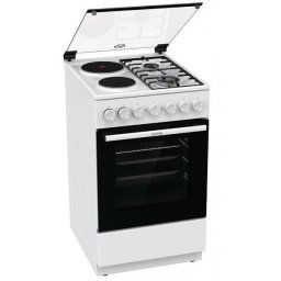 Комбинирана печка GORENJE GK5B41WF , 2 газ 2ток , Бял