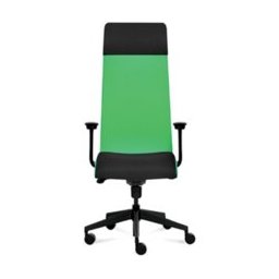 Президентски стол Tronhill Solium Executive (ON4010200071), дамаска и меш, 120 кг. максимално натоварване, 5 заключващи се работни позиции, зелен