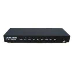 HDMI сплитер Estillo HDSP0008M1, от 1x HDMI(ж) към 8x HDMI(ж), HDMI 1.3, 1 устройство