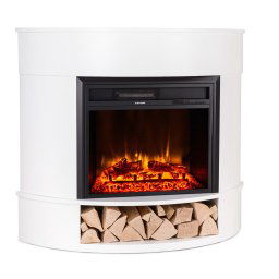 Klarstein Loloru Electrokamin Heizlüfter 900/1800W Wochentimer Fernbedienung (GDW24-Loloru W)