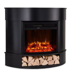 Klarstein Loloru Electrokamin Heizlüfter 900/1800W Wochentimer Fernbedienung (GDW24-Loloru B)