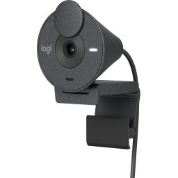 Уеб камера с микрофон LOGITECH Brio 300, Full-HD, USB-C, Черен