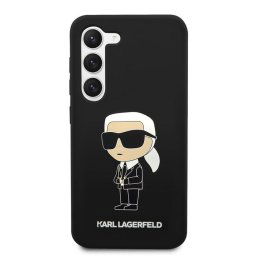 Гръб Karl Lagerfeld Liquid Silicone Ikonik NFT Case за Samsung Galaxy S23 Plus - Черен