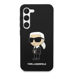 Калъф Karl Lagerfeld Liquid Silicone Ikonik NFT Case за Samsung Galaxy S23 Plus - Черен