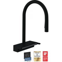 Hansgrohe M81-H170, Matt Black, pull-out spray, 3jet, sBox
