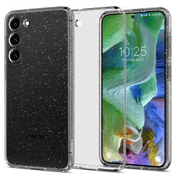 Гръб Spigen Liquid Crystal Glitter за Samsung Galaxy S23 Plus - Прозрачен с блясък