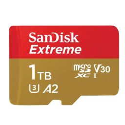 SanDisk Extreme micro SDXC 1TB + SD Adapter 190MB/s A2 C10 V30 UHS-I U3