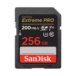 SanDisk Extreme PRO 256GB SDXC, UHS-I, Class 10, U3, V30, 200MB/s