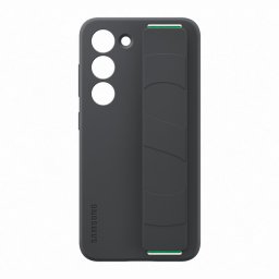 Оригинален гръб Samsung Silicone Cover with Strap за Samsung Galaxy S23 Plus - Черен, EF-GS916TBE