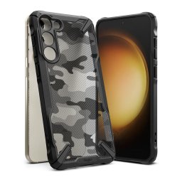 Силиконов калъф кейс Ringke FUSION X, За Samsung Galaxy S23, Camo черен