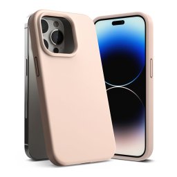 Силиконов калъф кейс Ringke Silicone, За iPhone 14 Pro, Pink Sand