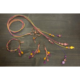 Комплект - дамско колие, гривна и обеци