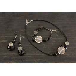 Комплект - дамско колие, гривна и обеци