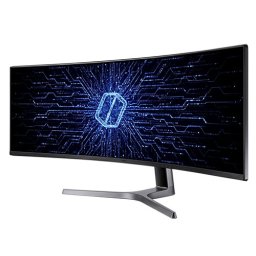 Samsung LC49G90, 48.8" Odyssey GAMING, Curved VA QLED, 1800R, 120 Hz, 4 ms GTG, 32:9, 5120 x 1440, 600 cd/m2, 3000:1, G-Sync, FreeSync Premium Pro, Eye Saver Mode, Flicker Free, Black Equalizer, Low Input Lag Mode, 2xDisplay Port 1.4, HDMI 2.0, 4xUSB, 17