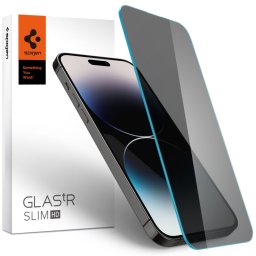 Стъклен протектор Spigen GLAS.tR Slim за iPhone 14 Pro Max, Privacy