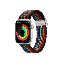 Каишка Dux Ducis Mixture II за Apple Watch 4/5/6/7/SE/8 40/41mm, тъмни ивици