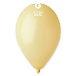 Комплект от 10 броя балони Gemar Mustard 043 Пастел