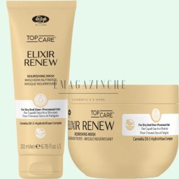 Lisap Маска за блясък за третирани и увредени коси с арган 200/500 мл. Top Care Elixir Renew Nourishing Mask