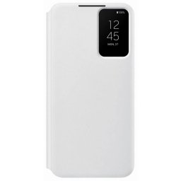 Оригинален калъф Samsung Clear View Cover за Galaxy S22 Plus - Бял, EF-ZS906CWE