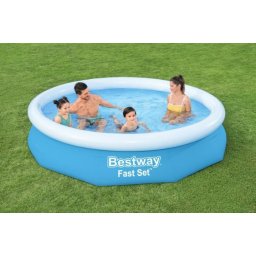 Надуваем басейн Bestway Fast Set 305 x 66 см с ринг 57456
