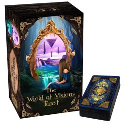 Оригинални карти Таро The World of Visions Tarot (черни ръбове)