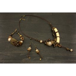Комплект - дамско колие, гривна и обеци
