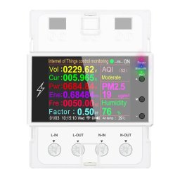 WiFi Дигитален Електромер Монофазен Три-тарифен Прекъсвач PRO 100А