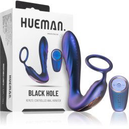 HUEMAN Black Hole анален разширител вибриращ 2в1 14.3 см