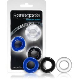 NS Novelties Renegade Stamina Rings комплект пръстени за пенис 3 бр.