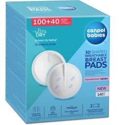 Canpol babies Breast Pads Standard 100+ 40 Ks еднократни подплънки за сутиен 140 бр.