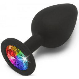 Toyjoy Rainbow Booty Jewel анален разширител black 8 см