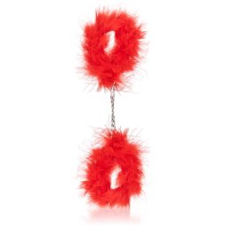 Secret play Handcuffs белезници с пера Red Marabou 22 см