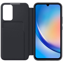 Оригинален калъф Samsung Smart View Cover за Samsung Galaxy A34 5G - Черен, EF-ZA346CBE