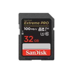 SanDisk Extreme PRO 32GB SDXC, UHS-I, Class 10, U3, V30, 100MB/s