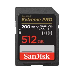 SanDisk Extreme PRO 512GB SDXC, UHS-I, Class 10, U3, V30, 200MB/s
