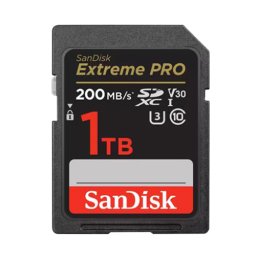 SanDisk Extreme PRO 1TB SDXC, UHS-I, Class 10, U3, V30, 200MB/s