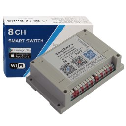 WiFi 8 Канален Реле Прекъсвач Tuya 8 х 10А 2000W
