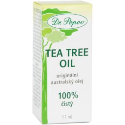 Dr. Popov Tea Tree Oil 100 % студено пресовано масло от чаено дърво с антисептично действие 11 мл.