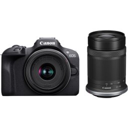 Canon EOS R100 + RF-S 18-45mm f/4.5-6.3 IS STM Lens + RF-S 55-210mm f/5-7.1 IS STM