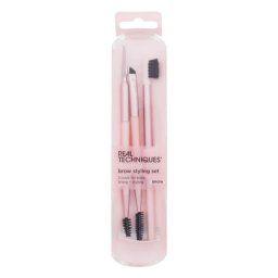 Real Techniques Brow Styling Set комплект: плоска четка RT 607 1 бр + четка за вежди RT 601 1 бр + скосена четка RT 606 1 бр + четка за вежди RT 603 1 бр + шпатула за вежди RT 605 1 бр
