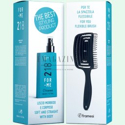 Framesi Кит Серум за изправяне на коса + Четка Framesi 150 мл. For me Smooth & Disciplined 218 Smooth me
