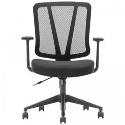 Работен стол Vaseat Valmar, пластмасови подлакътници, газов амортисьор, коригиране на височината,