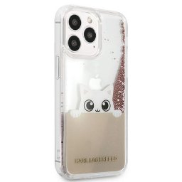 Силиконов калъф кейс Karl Lagerfeld KARL LAGERFELD KLHCP13XPABGNU за iPhone 13 PRO MAX, розово злато