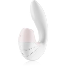 Satisfyer SUPERNOVA DOUBLE AIR PULSE вибратор със стимулиране на клитора White 14,5 см