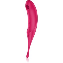 Satisfyer TWIRLING PRO вибратор със стимулиране на клитора Red 19,9 см