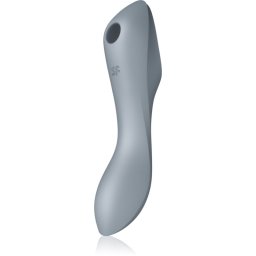 Satisfyer Curvy TRINITY 3 вибратор със стимулиране на клитора Bluegrey 17.7 см