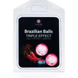 Secret play Brazilian 2 Balls Set Triple Effect масажно олио 8 гр.