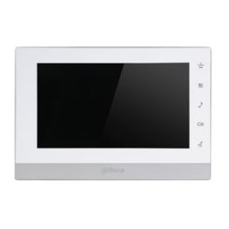 Монитор Dahua VTH1550CHW-2, за видеодомофонна система, до 32 канала, 8 алармени входа, 7.0"(17.78 cm) TFT LCD 800х480 сензорен дисплей, H.264, двупосочно аудио, 10/100Mps RJ-45, microSD слот